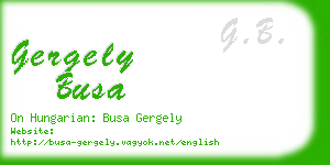 gergely busa business card